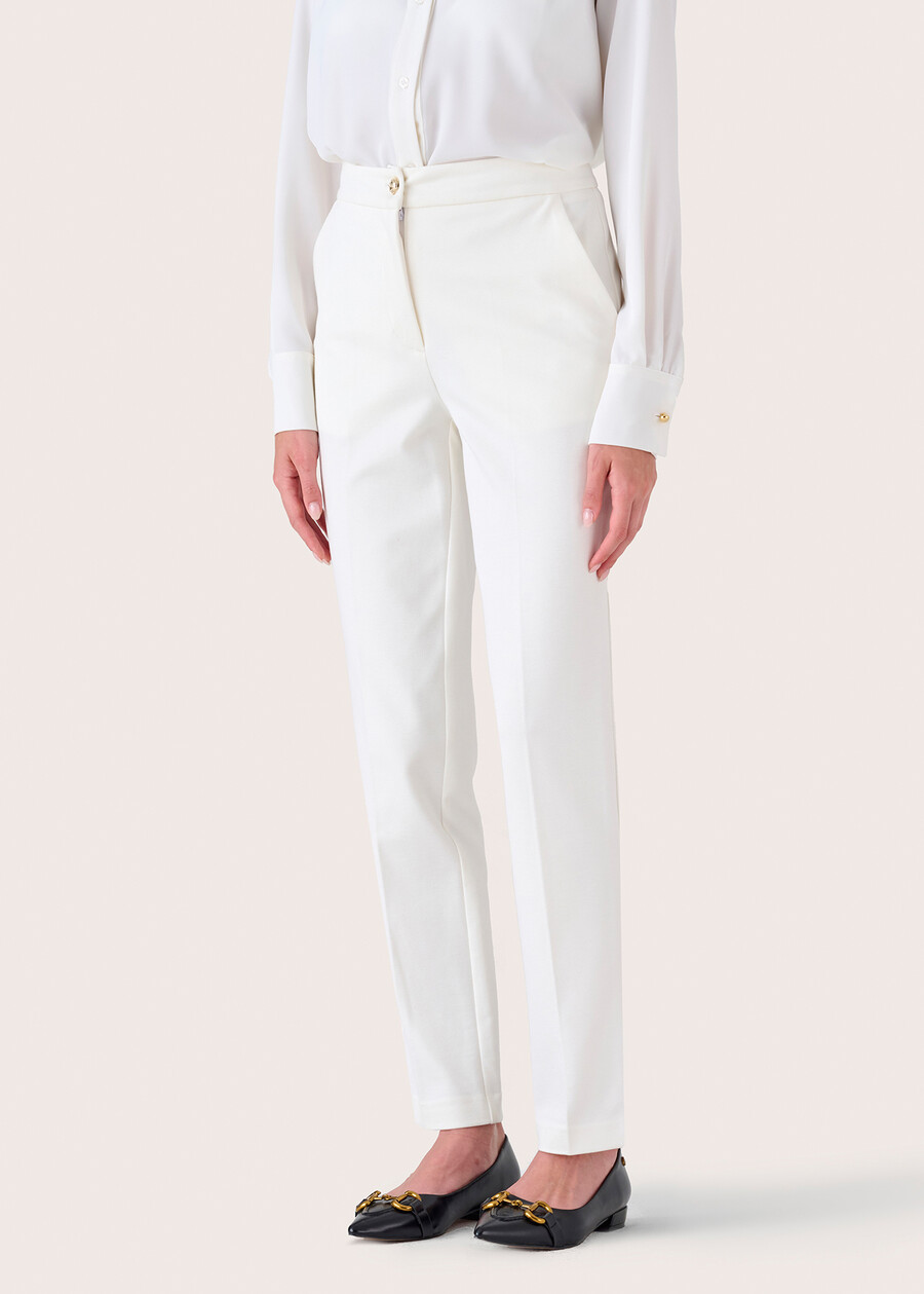 Pantalone Alice in punto Milano BIANCO WHITENERO BLACK Donna , immagine n. 4