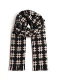 Samy check patterned scarf NERO BLACK Woman image number 2