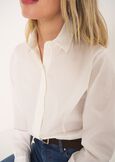 Alessia-D basic cotton shirt BIANCO WHITEBLU CELESTE Woman image number 2