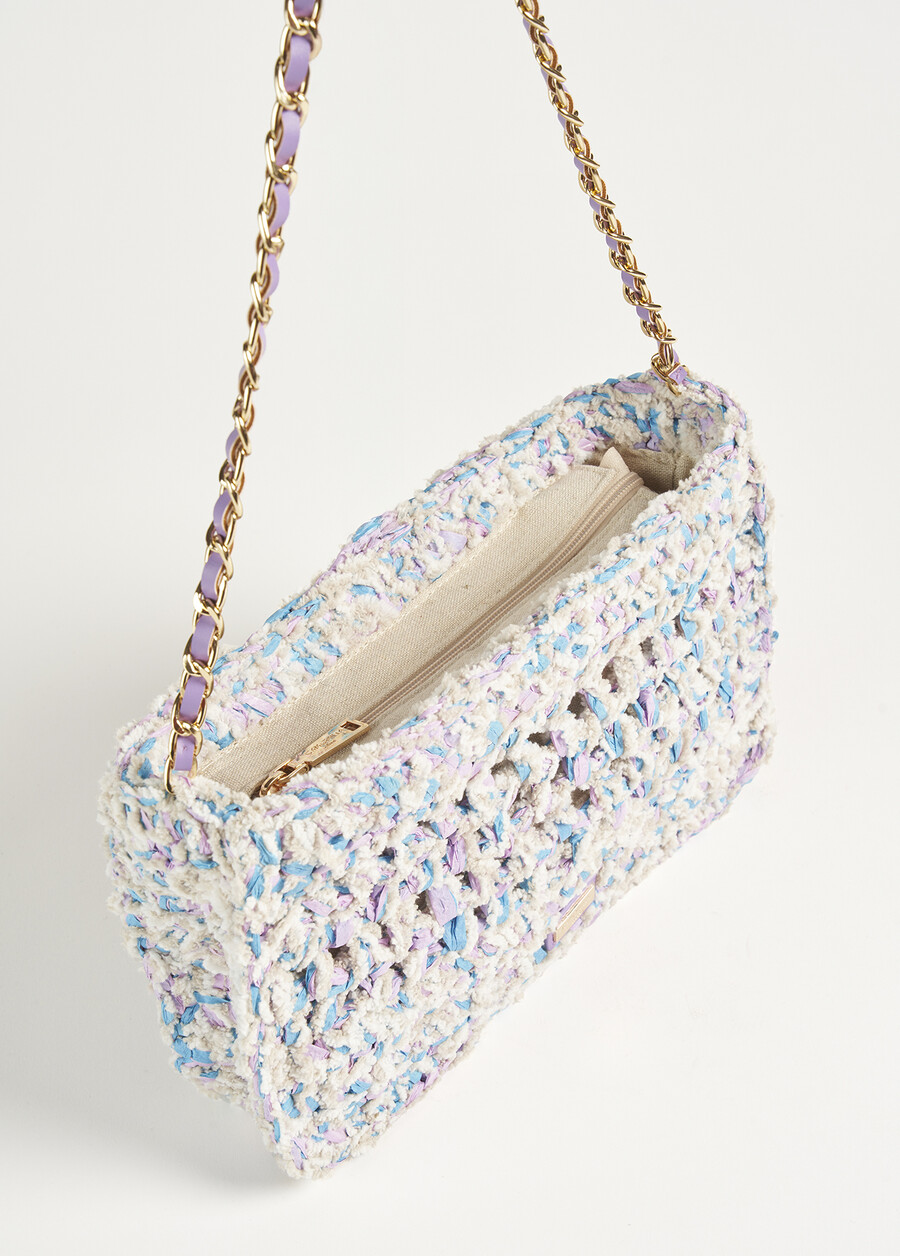 Bila woven paper clutch bag VIOLA MULBERRYBEIGE AVENA Woman , image number 2