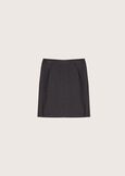 Glenna skirt in herringbone fabric BLU GRAFITE Woman image number 5