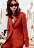 Giulia Linen And Viscose Blazer MARRONE JAVAARANCIO CAROTENE Woman image number 1