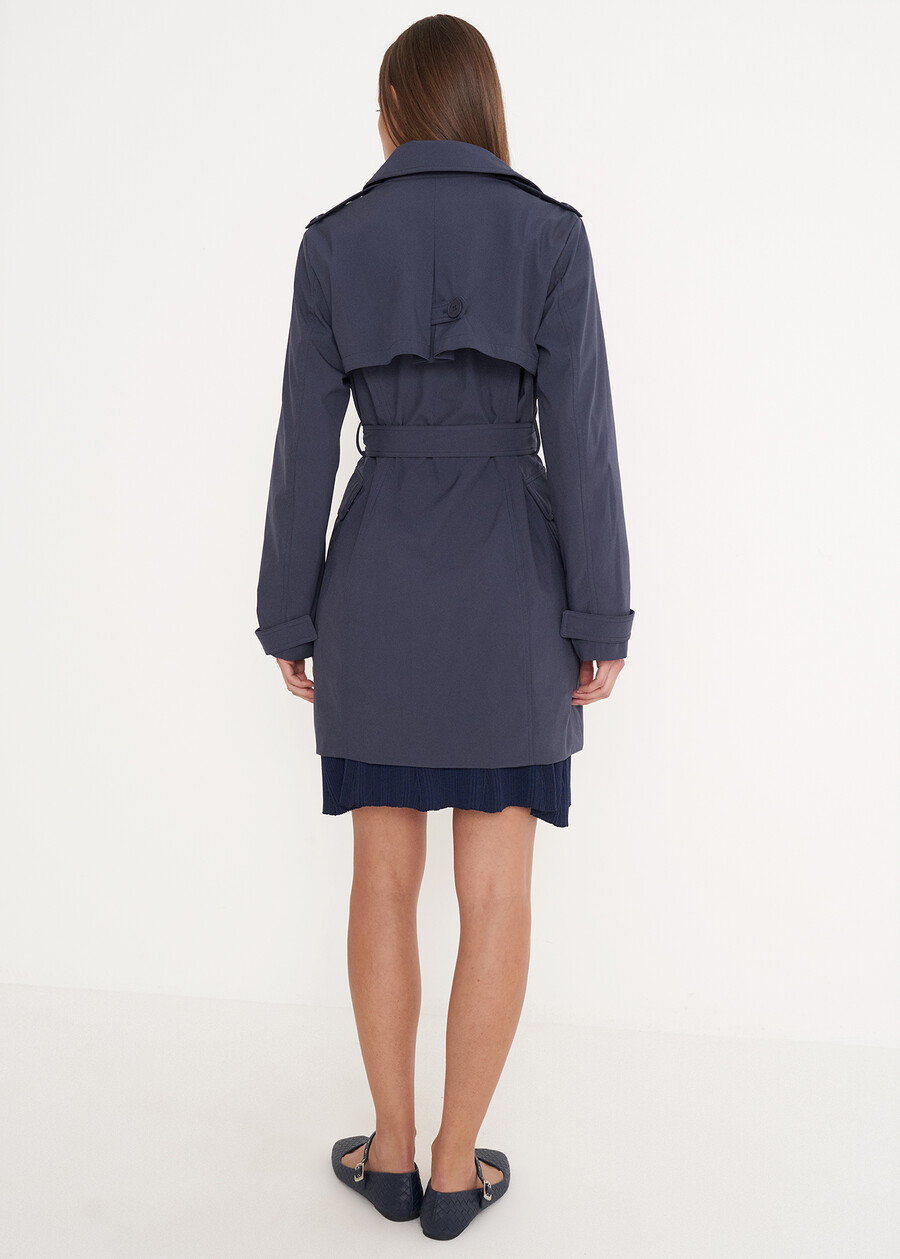 Trench Taira in nylon BLU AVIONBEIGE Donna , immagine n. 4
