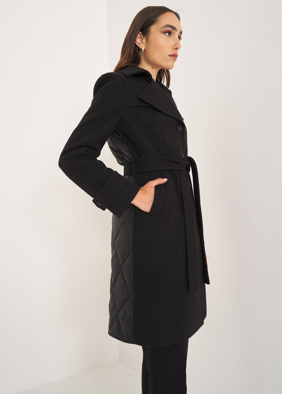 Trench Coat hybrid jacket NERO BLACK Woman , image number 2