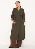 Trench Thomas oversize VERDE ALGA Donna immagine n. 1