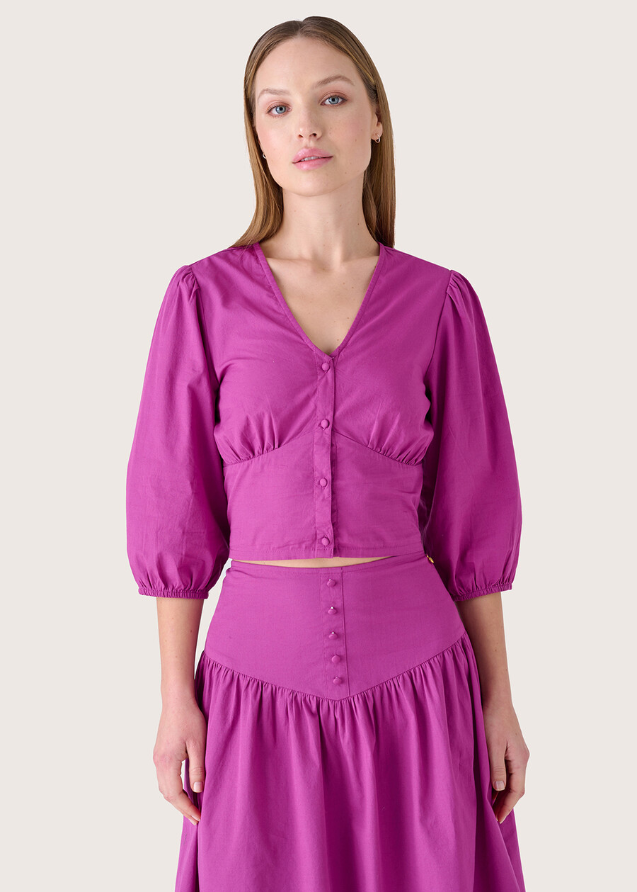 Camicia Ciapa 100% cotone VIOLA GRAPE Donna , immagine n. 1