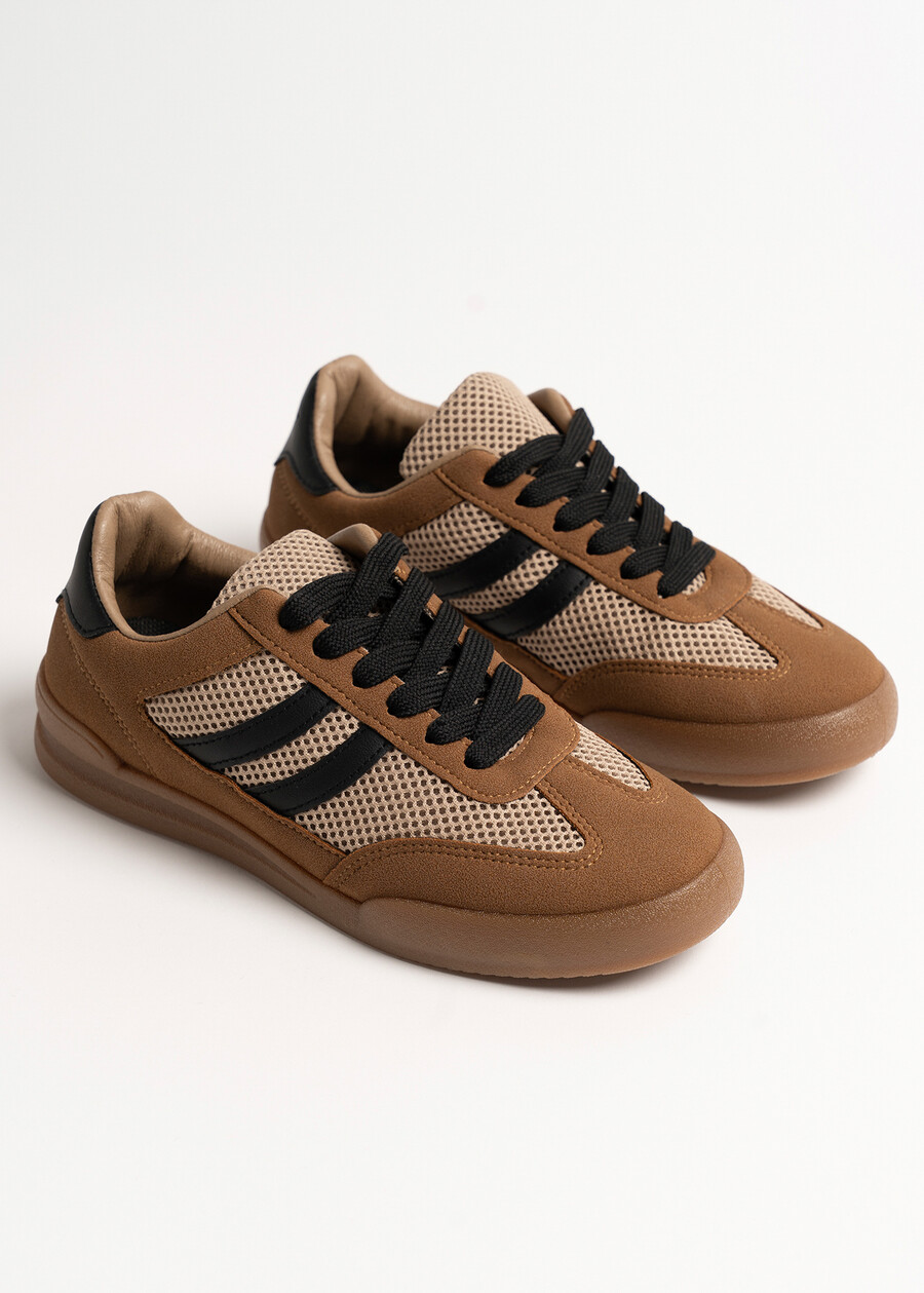 Sneakers Summer stile tennis MARRONE CARAMELLO Donna , immagine n. 2