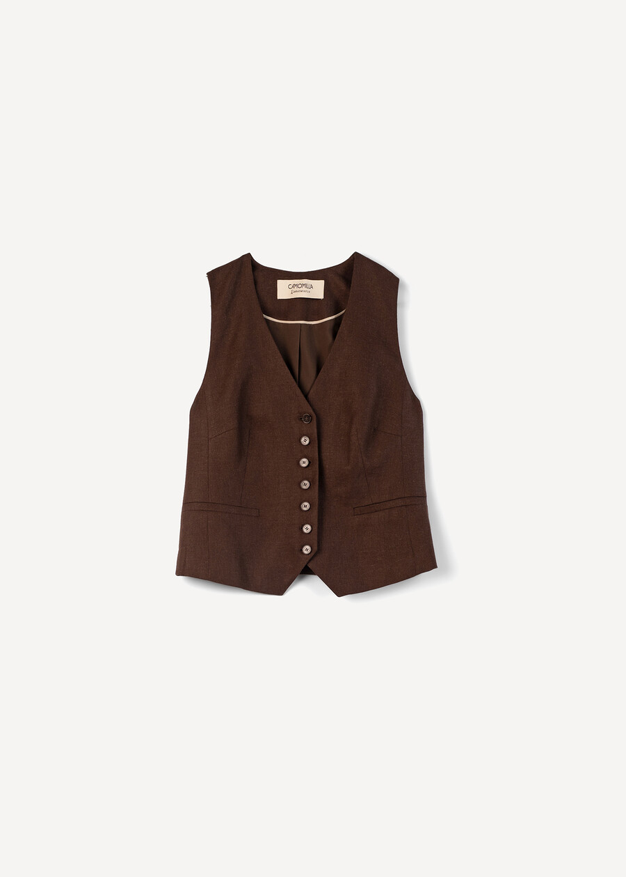 Gilet da tailleur Gionny MARRONE Donna , immagine n. 5