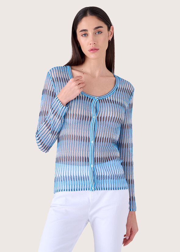 Cardigan in filo Tracey BLU ABISSO Donna null