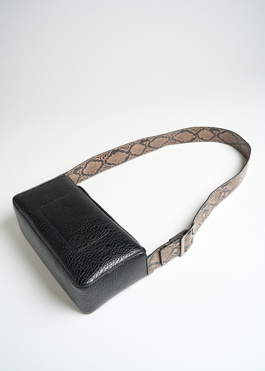Banji python-detail crossbody bag NERO Woman , image number 4