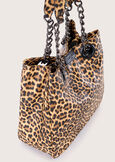 Brillama eco-leather shopping bag MARRONE TIERRA Woman image number 2
