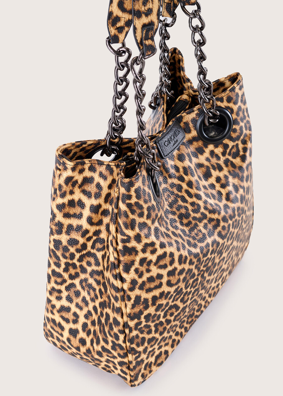 Brillama eco-leather shopping bag MARRONE TIERRA Woman , image number 2