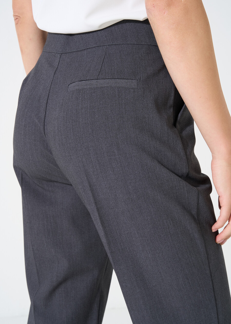 Pantaloni Alice slim in misto lana GRIGIO GREY Donna , immagine n. 6