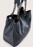 Brilla eco-leather shopping bag NERO BLACKVERDE CAPPER Woman image number 2