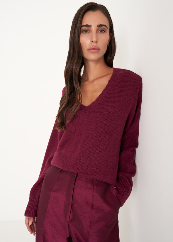 Maglione Malika scollo a V Maglione Malika scollo a V VIOLA PURPLE Donna null
