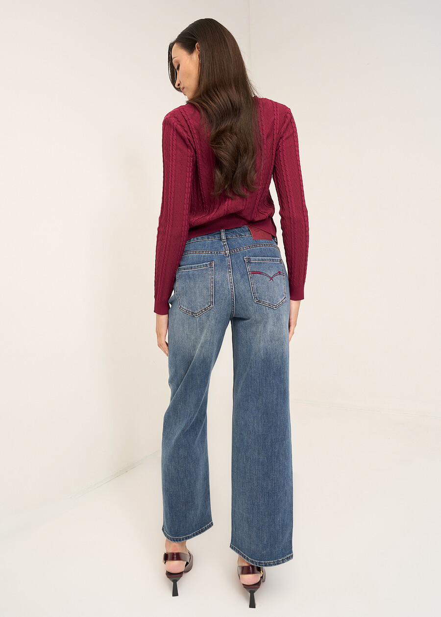 Pantaloni Kate con dettagli a contrasto DENIM MEDIUM DENIM Donna , immagine n. 4