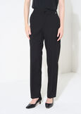 Alice bi-stretch slim trousers NERO BLACKBEIGE GESSOBLU Woman image number 3