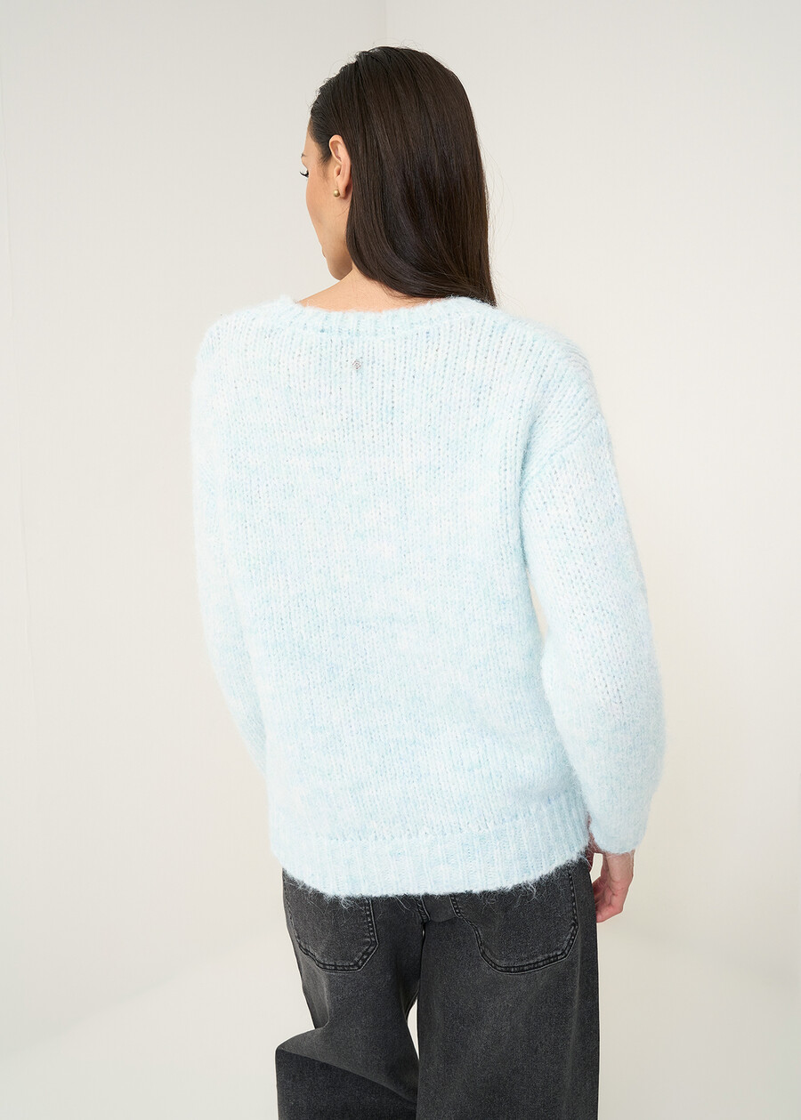 Maglia Marilu girocollo melange AZZURO AZZURRO Donna , immagine n. 3