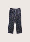 Victoria patterned velvet trousers BLU GRAFITE Woman image number 5