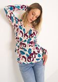 T-shirt Sally incrociata BLUE TURCHESE Donna immagine n. 1