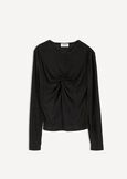 T-shirt Soraya aderente in lurex NERO Donna immagine n. 5