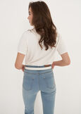 T-shirt Stozy Con Fiore BLU AVIONBEIGE LATTE Donna immagine n. 4