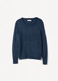 Melody wool sweater with round neck BLU MIDNIGHTCELESTE FIORDALISOVIOLA VINACCIAROSA Woman image number 4