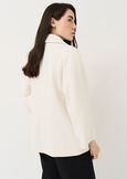 Claudy short double-breasted coat in diagonal clot BEIGE LATTEARANCIONE Woman image number 4