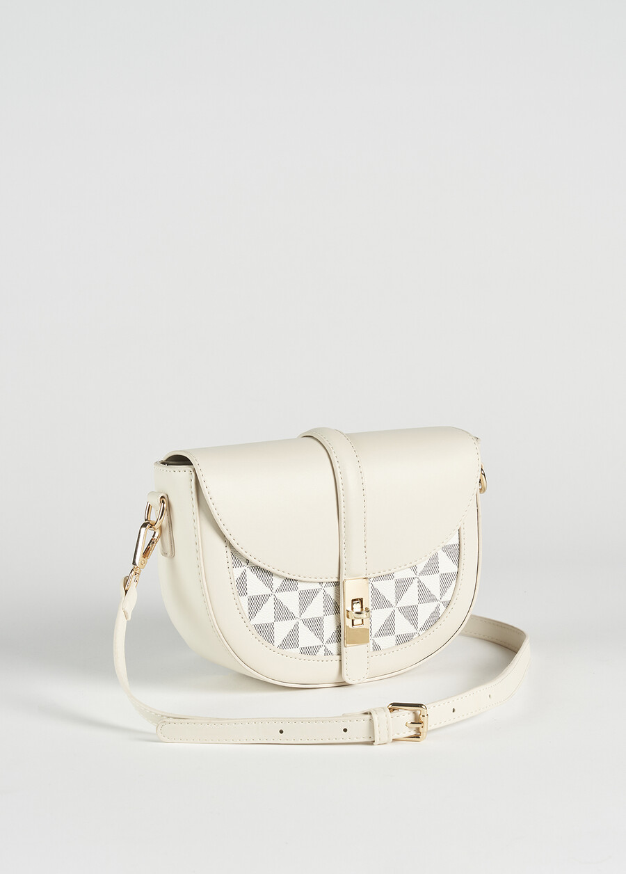 Tracolla Bonye in ecopelle BIANCO BURRO Donna , immagine n. 2