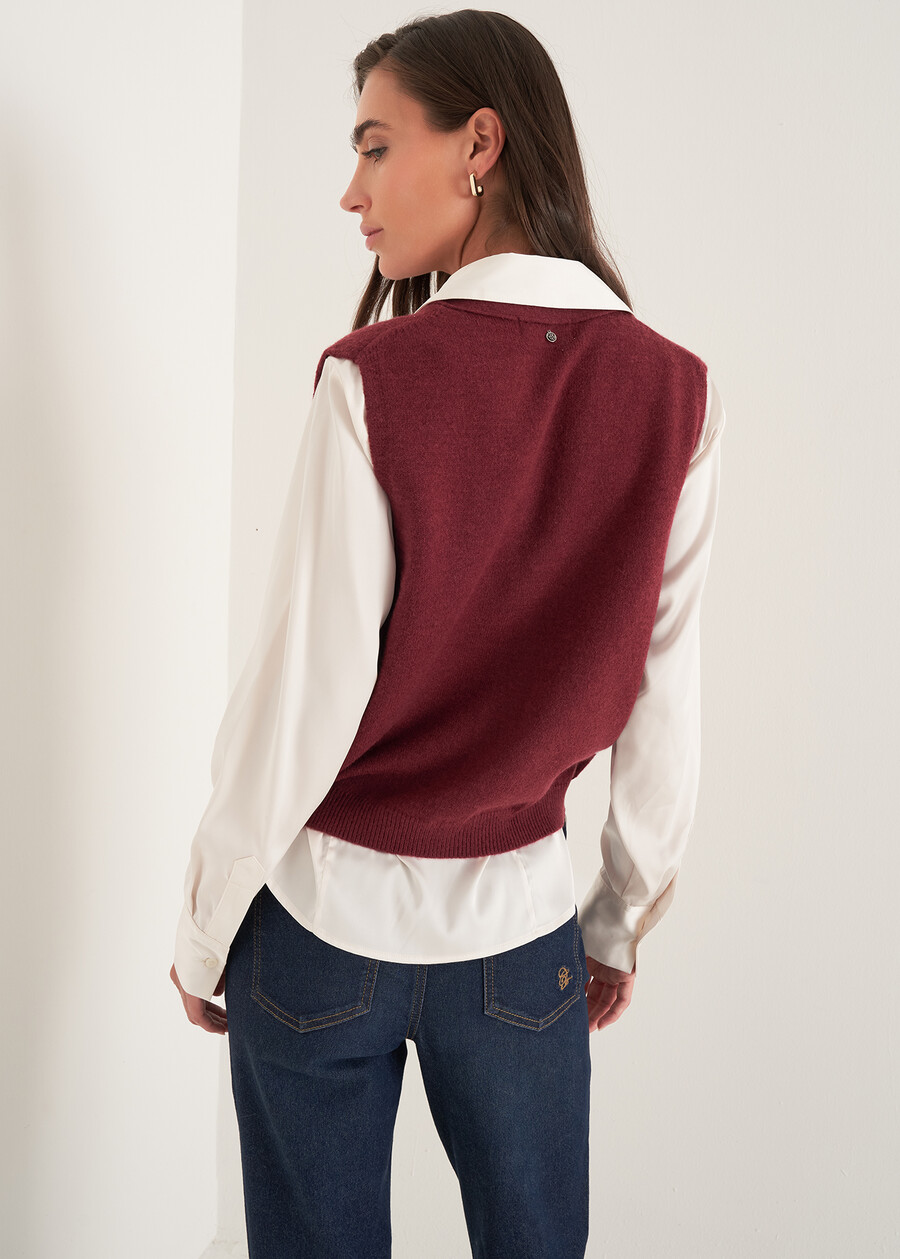 Gilet Gioel con paillettes GRIGIO MEDIUM GREYVIOLA VINACCIA Donna , immagine n. 3