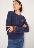 Maglia Malvin a coste con dettagli maculati VERDE ALGABLU Donna immagine n. 2