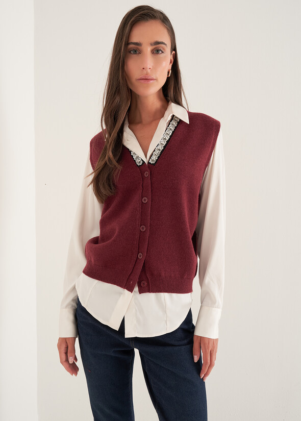 Gilet Gioel con paillettes VIOLA VINACCIA Donna null