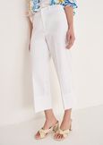 Pinocchietto Sara-A In Cotone BIANCO WHITENERO BLACK Donna immagine n. 2