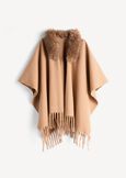 Mantella Mendy con collo ecopelo MARRONE Donna immagine n. 6