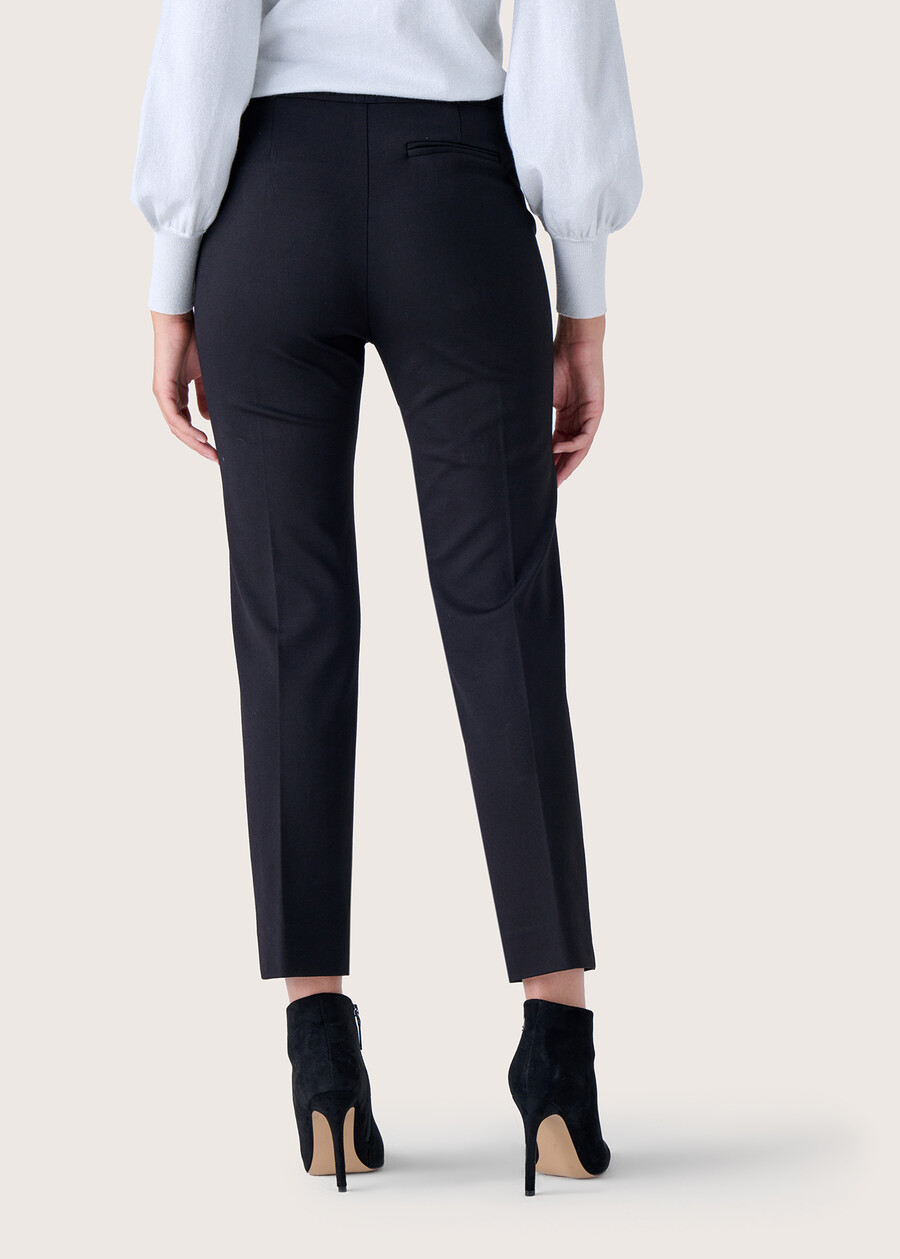 Alice Milan stitch fabric trousers NERO BLACKBLUE OLTREMARE  Woman , image number 4