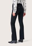 Danny cotton denim trousers NERO BLACK Woman image number 4