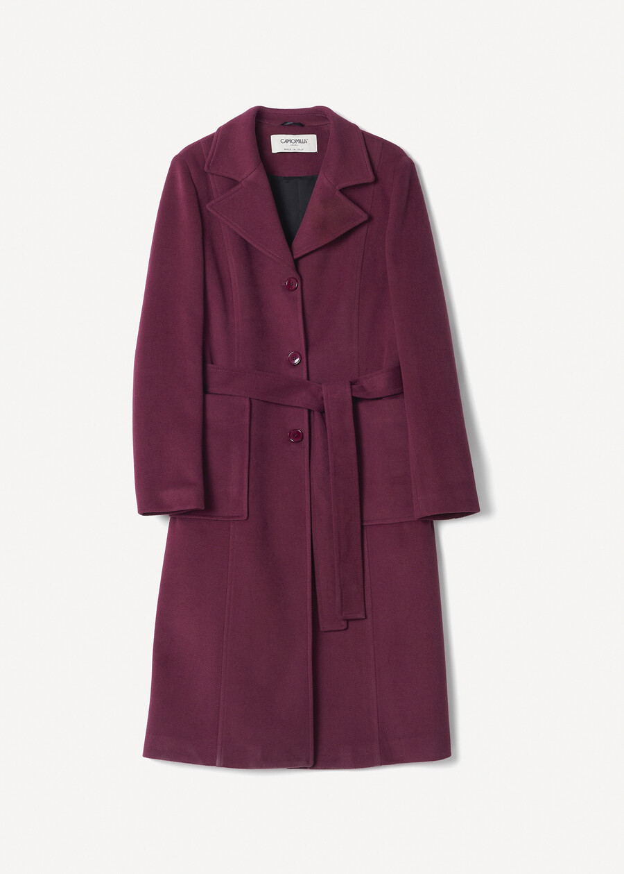 Clotilde belted wool-blend coat VERDE ALGAROSSO CHIANTI Woman , image number 5