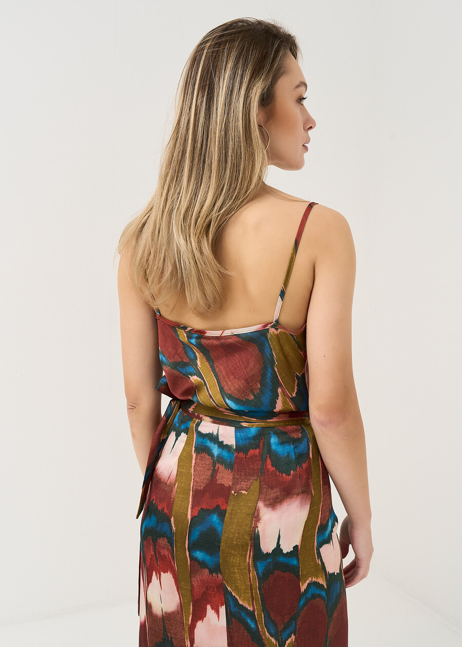 Taddeo Africa print top VERDE Woman , image number 2