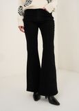 Jeans Cindy flare con ricamo rose NERO Donna immagine n. 2