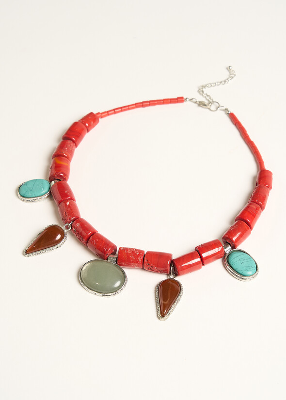 Collana Ghibli effetto corallo ROSSO Donna null