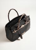 Belly-A faux leather animalier shopping bag NERO BLACK Woman image number 3