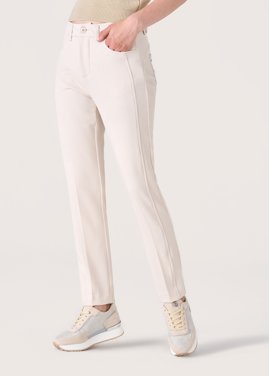 Kate tricotine trousers BEIGE LANA Woman , image number 2