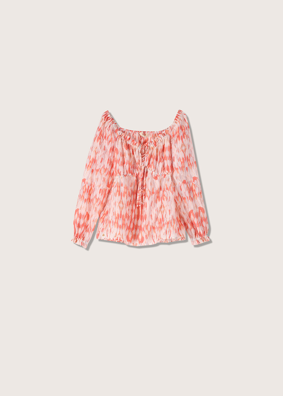 Sheryl printed blouse ROSSO LIPSTICK Woman , image number 4