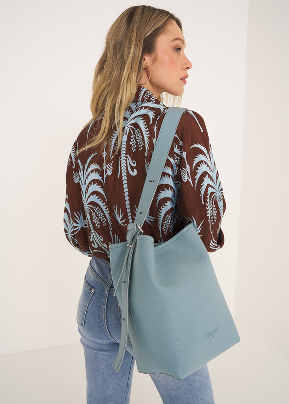 Bacci faux deer-print bucket bag CELESTE FIORDALISO Woman null