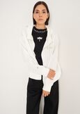 Florinne sweatshirt with jeweled details BIANCO WHITE Woman image number 1