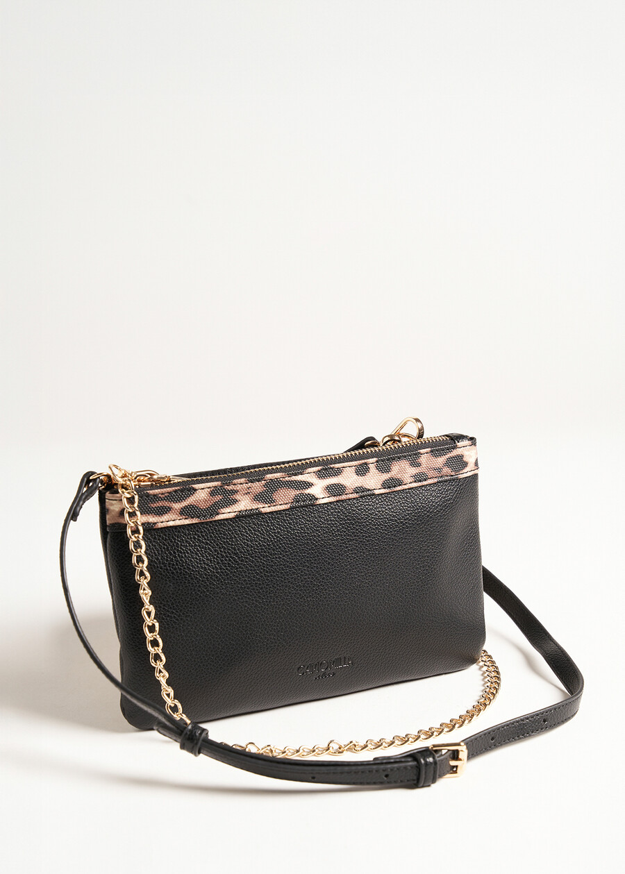 Tracolla Tonga Leopardier animalier NERO BLACK Donna , immagine n. 1