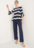 Pantaloni Patrik cotone e lino navy BLU NAVY Donna immagine n. 1