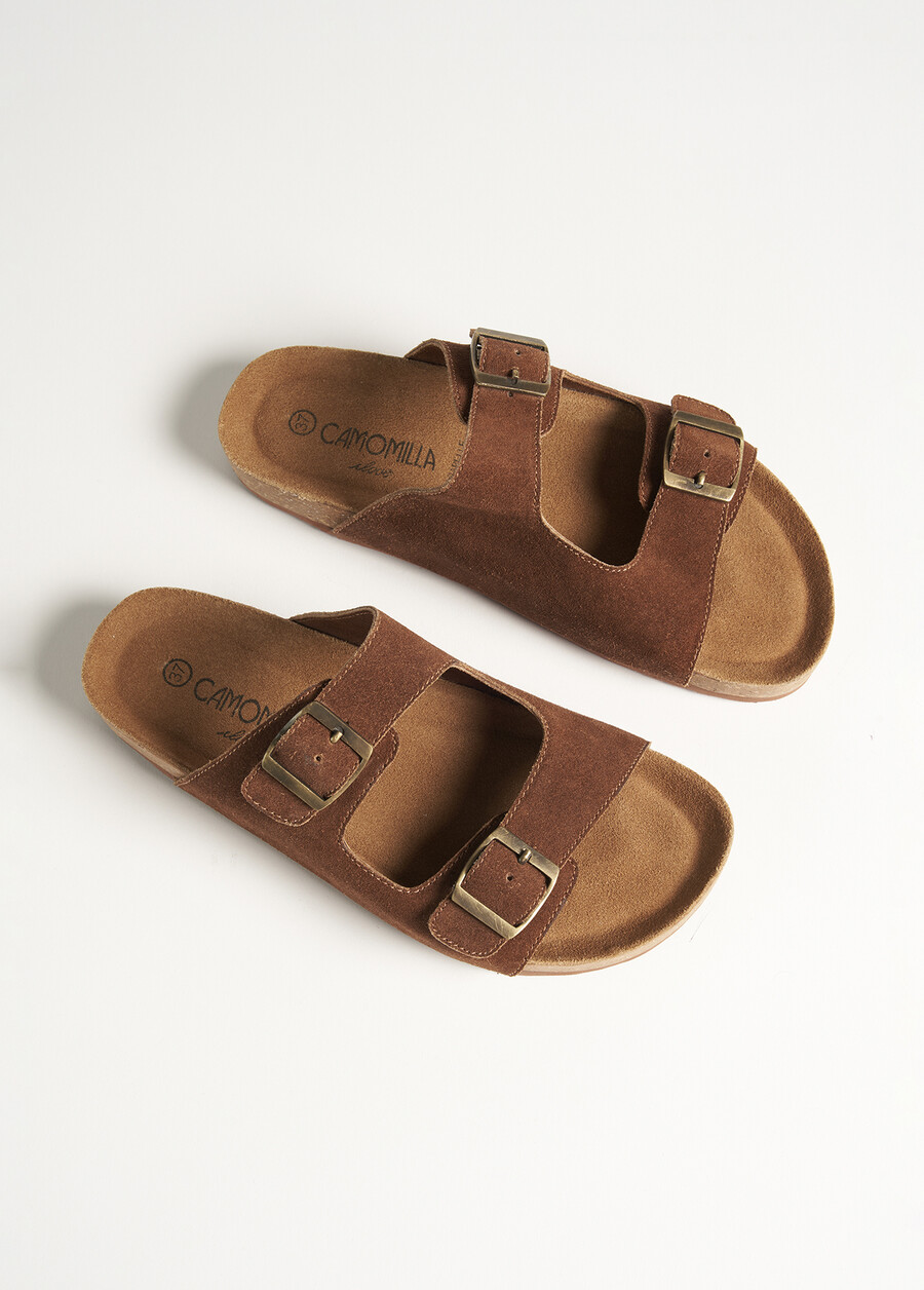 Sasy 100% genuine leather sandal MARRONE Woman , image number 2
