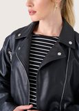 Giubbotto Georgia in ecopelle NERO BLACK Donna immagine n. 4