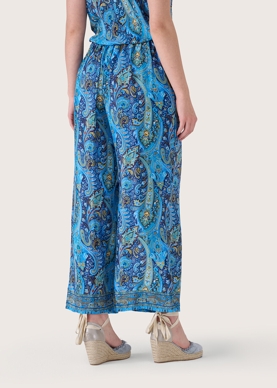 Plinia patterned trousers BLU FRENCH Woman , image number 5
